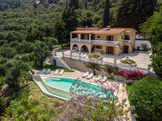Villa Jacaranda Blue Corfu Olivers Travels 1