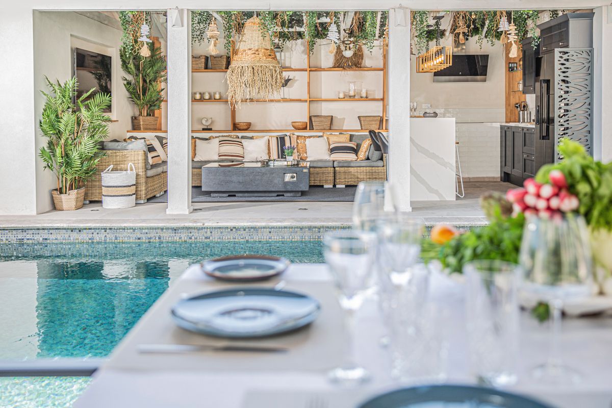Architectural detail at Villa Crystal