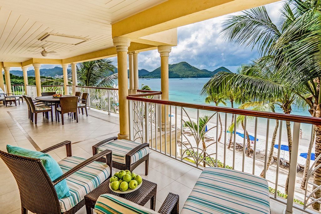 Beachfront Villa Suite Landings St Lucia Olivers Travels 1