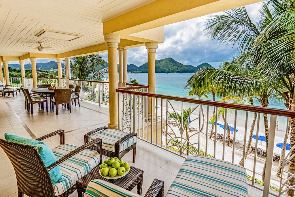 Beachfront Pool Villa Suite Landings St Lucia Olivers Travels 2