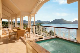 Beachfront Pool Villa Suite Landings St Lucia Olivers Travels 1