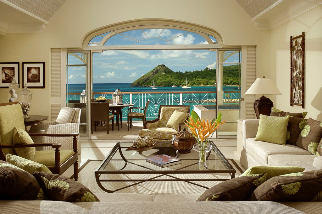 Beachfront Pool Villa Suite Landings St Lucia Olivers Travels 3