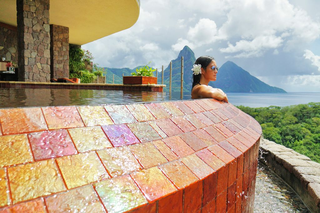 Galaxy Sanctuary Jade Mountain Resorts St Lucia Olivers Travels 3