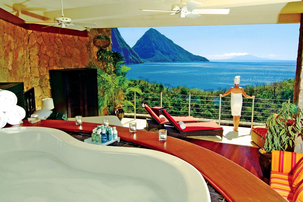 Sky Whirpool Suite Jade Mountain Resorts St Lucia Olivers Travels 3