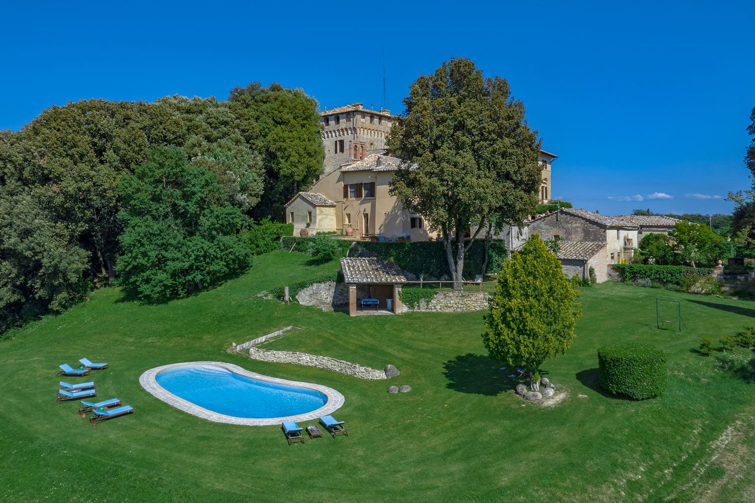 Castello Arbia in Siena, Italy