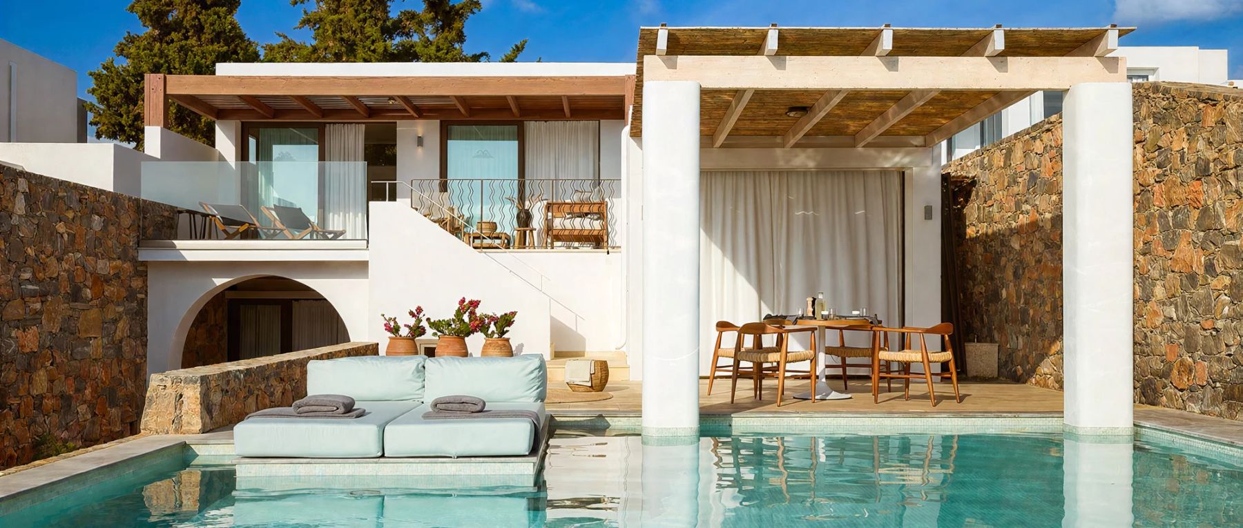 001 thalassa villas three bedroomed private pool seafront crete olivers travels desktop center